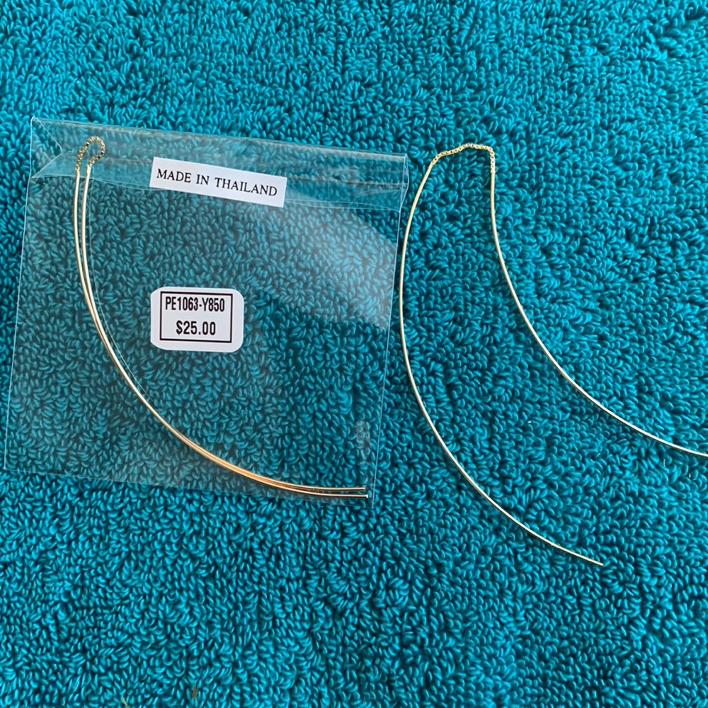 Womens thread earrings